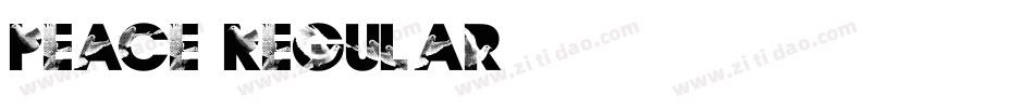 Peace Regular字体转换